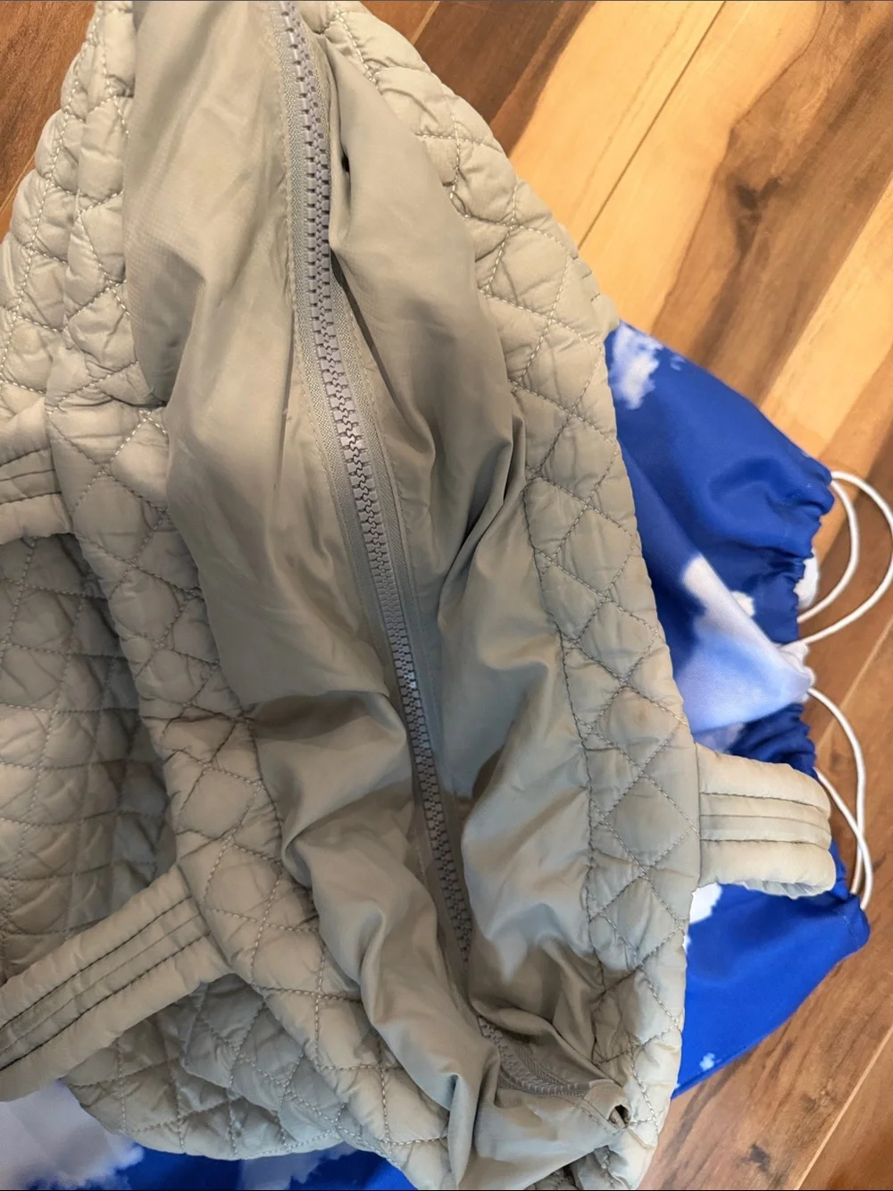 MZ Wallace Quilted Shoulder Tote in Light Gray